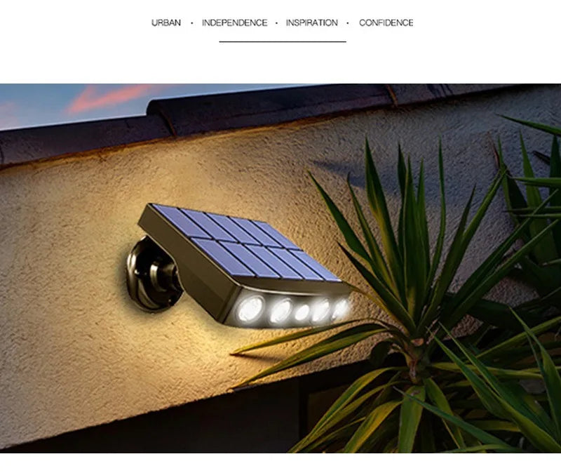 Outdoor Home Courtyard Outdoor Waterproof Lighting Solar Induction Street Lamp Simulation Monitoring Intelligent Light Control