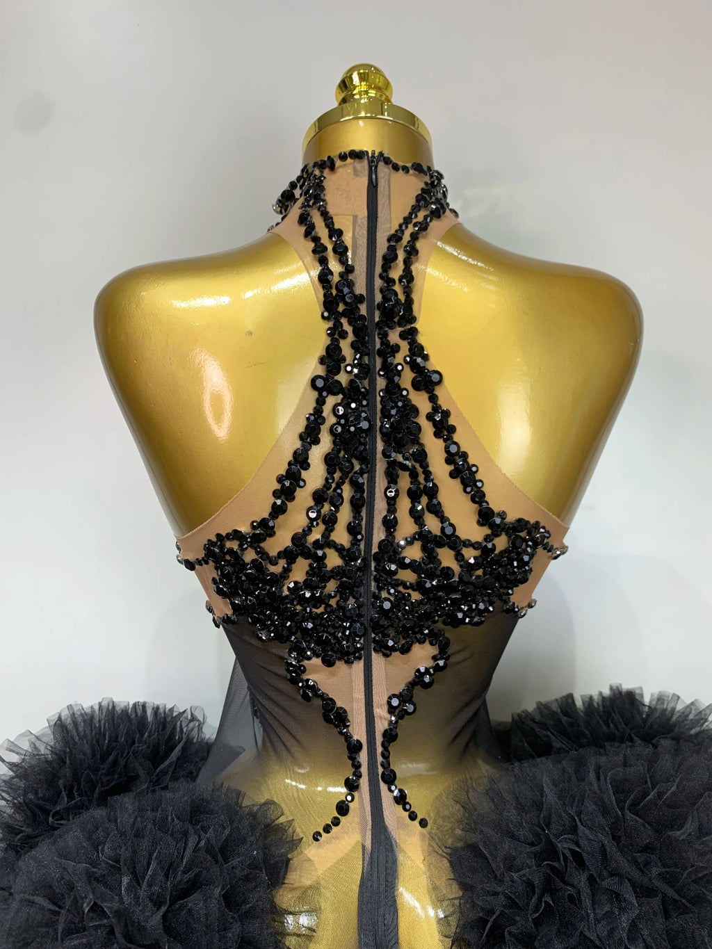 Luxury Women Sexy Sparkly Rhinestone Sleeveless Mesh See Through Bodycon Mini Birthday Dress Evening Party Performance Costume