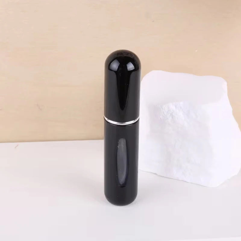 5 5ml Refillable Perfume Bottles, Mini Perfume Spray Bottles, Refillable Perfume Spray Scent Pump Containers, Portable Empty Perfume Spray Bottles Suitable for Women and Men for Travel