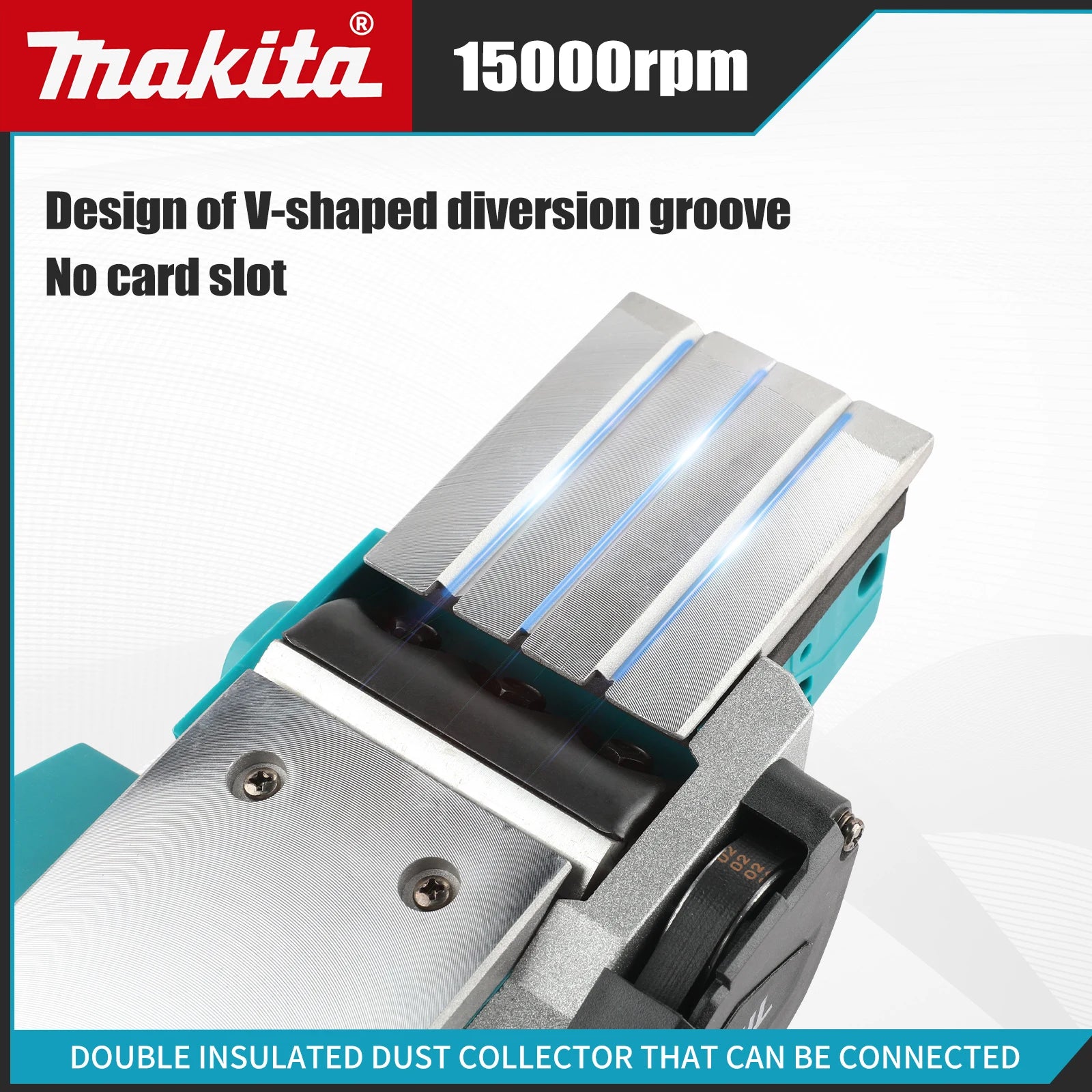 Makita Electric Planer:82mm Planing Width,15000rpm,650W Power,2.5mm Cutting Depth,Ergonomic Grip forDIY Woodworking&Board Making
