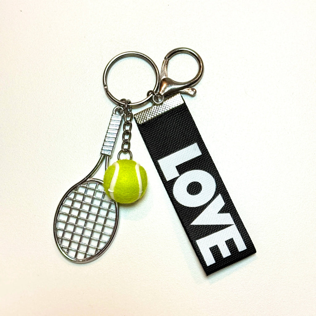 Sports Style Letter Tennis Bag Pendant | Bag Charm | Backpack Ornament | Keychain