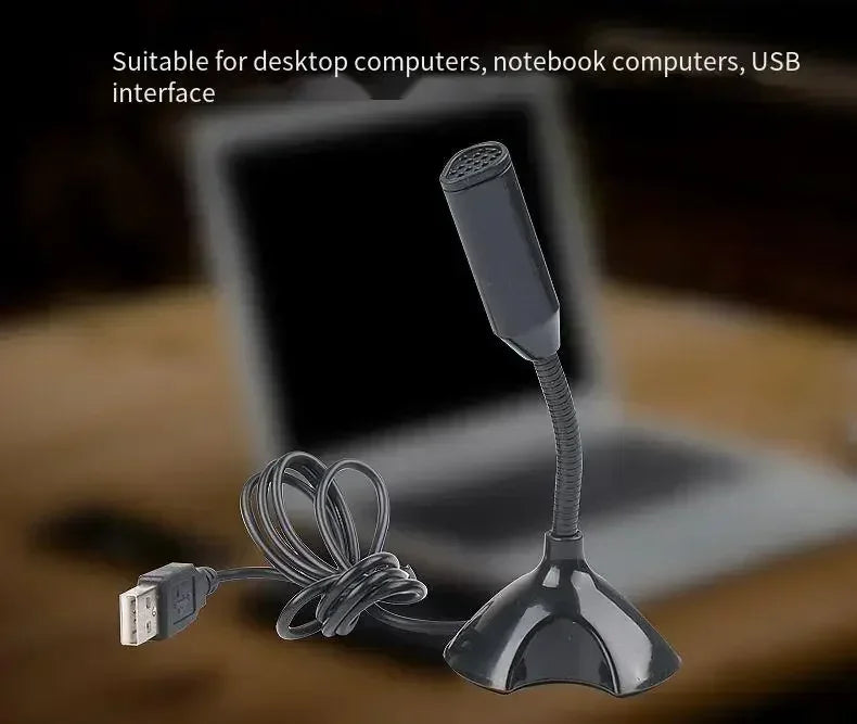 Professional USB Microphone Kit for Computer Laptop Adjustable Desktop Stand Gaming Mic for Streaming Podcast ASMR Discord Zoom