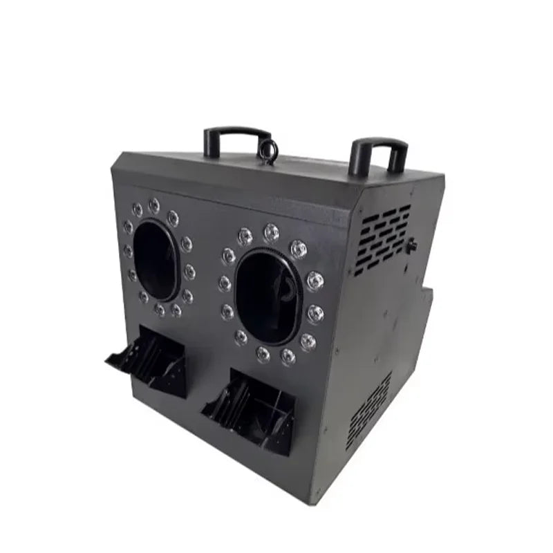 LED DMX512 Remote Control Electric 2000W Fog & Bubble Machine Double Wheel Smoke Bar KTV Hole Performance Special Effects Blower
