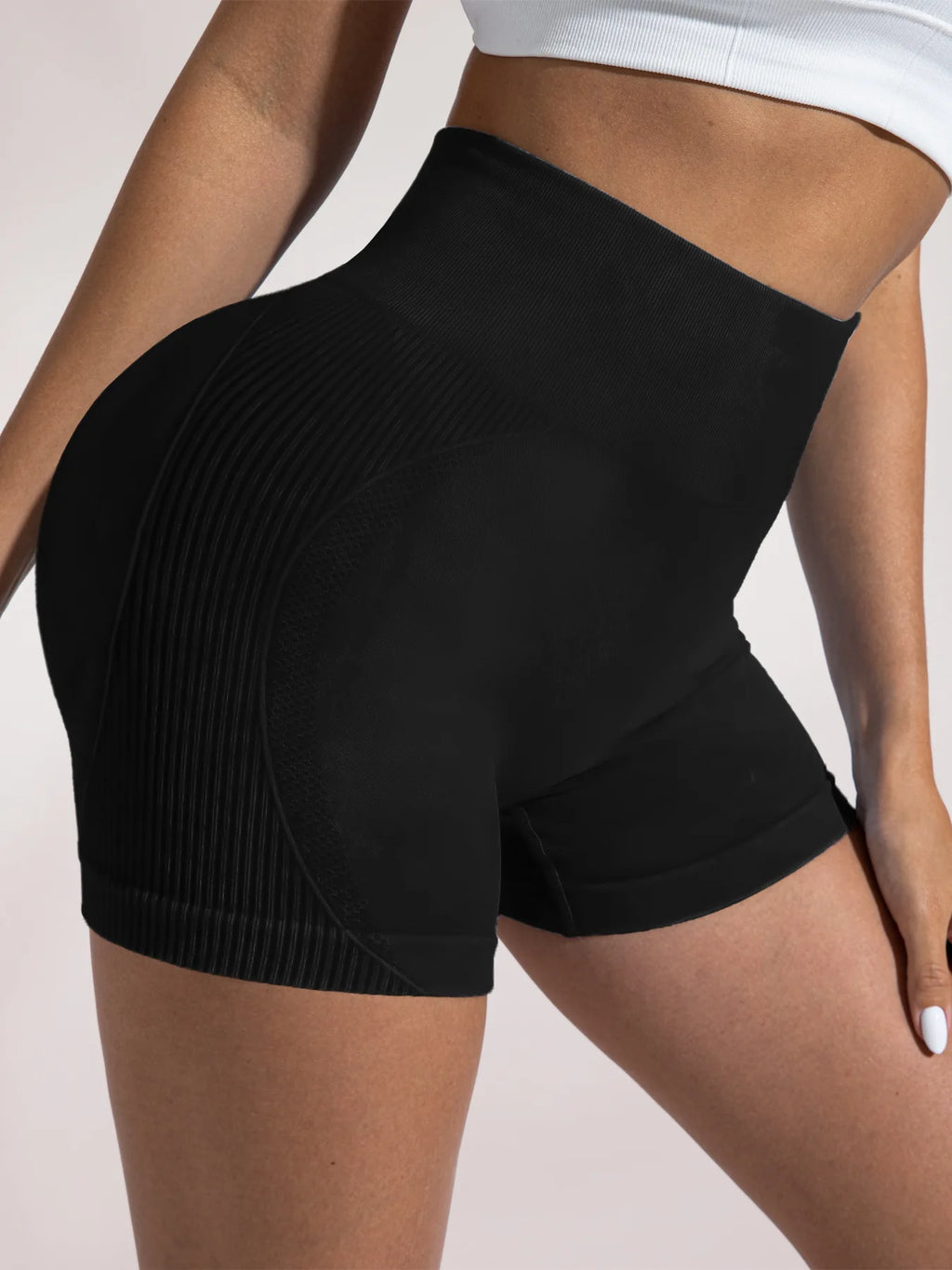 Women Sand Wash High Waist Tummy Control Butt Lifting High Stretch Slim Yoga Shorts Wear Outside Run Gym Workout  Sports Pants