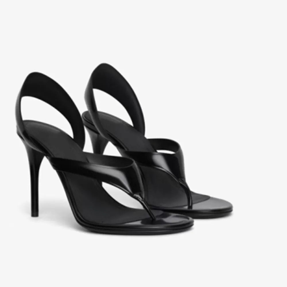 Women's Summer New Round Head Stiletto Sandals European and American Fashion Sexy Sizes 34-46 Large Sandals