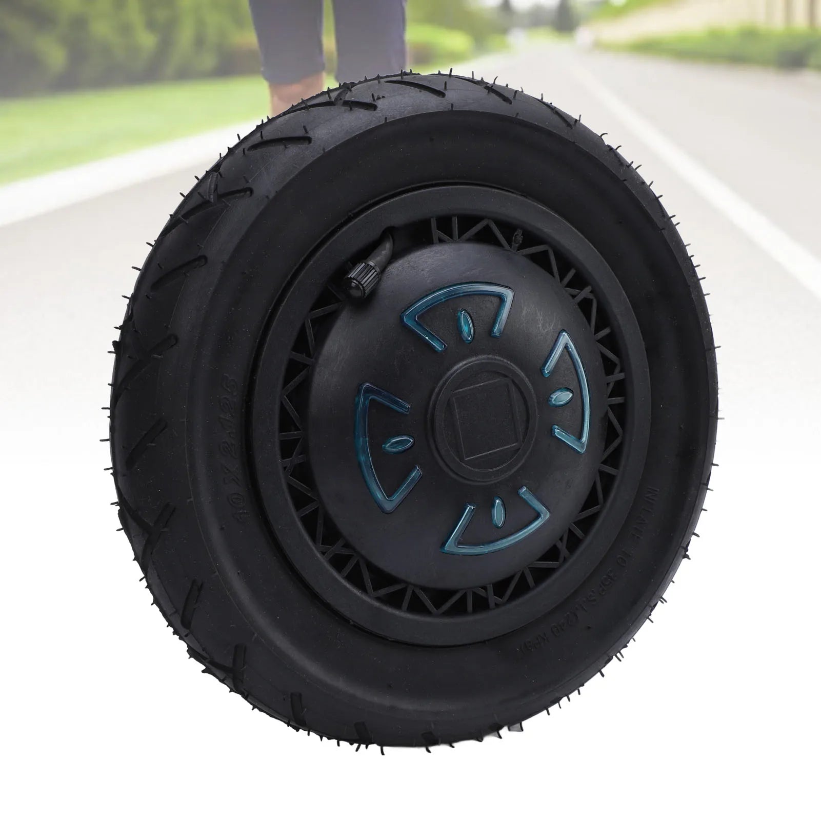 Electric Scooter Motor Wheel Noiseless Rubber Aluminum Alloy Scooter Hub Motor 10 Inch  Brushless Shock Absorbing for DIY