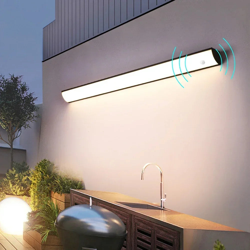Long Strip Outdoor Balcony Room Decor Garden Terrace Led Lights Waterproof Wall Light Courtyard Door Light Porch Wall Lamp