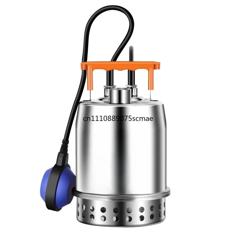 Household stainless steel small submersible pump 304 sewage pump automatic basement sewage pump