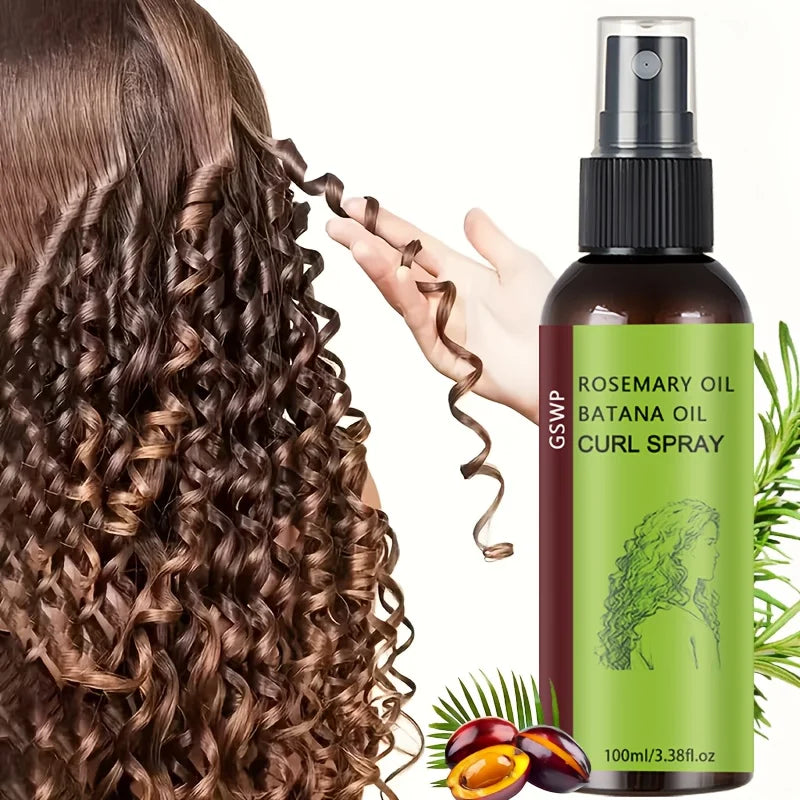 GSWP Rosemary Baltana Oil Curling Spray Deeply Moisturizes, Creating Voluminous Curls and Maintaining Their Elasticity.100ml