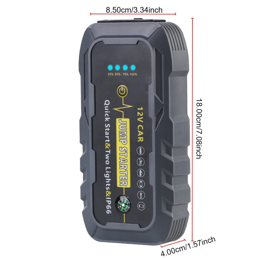 Car Battery Starter 22200mWh Auto Starting Device Emergency Start Power Bank Booster 12V Portable 3000A Car Jump Starter