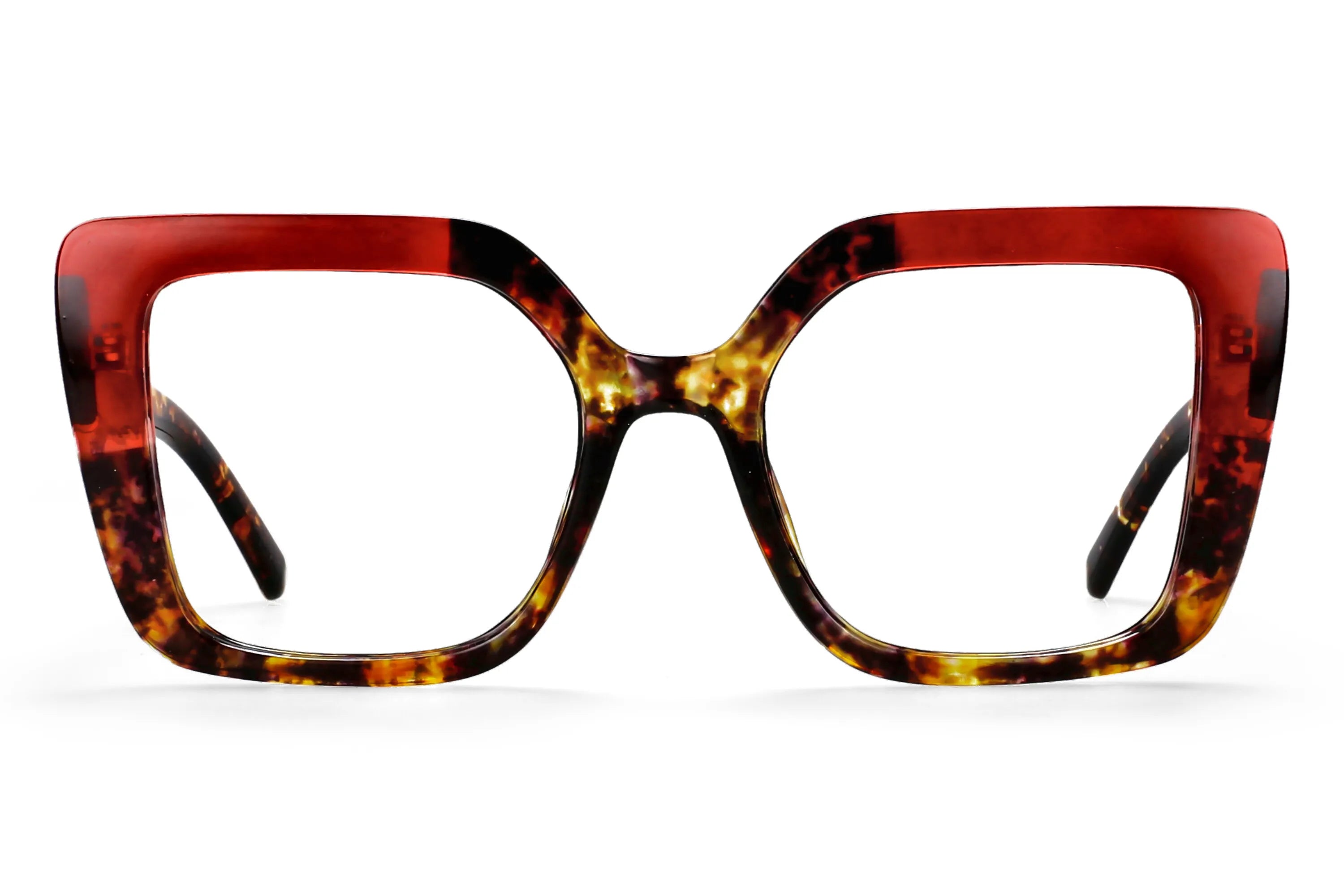 R56982 Colorful Large Size Reading Glasses Lady Trend Splicing Color Presbyopic Eyeglass Universal Prescription Spectacles Frame