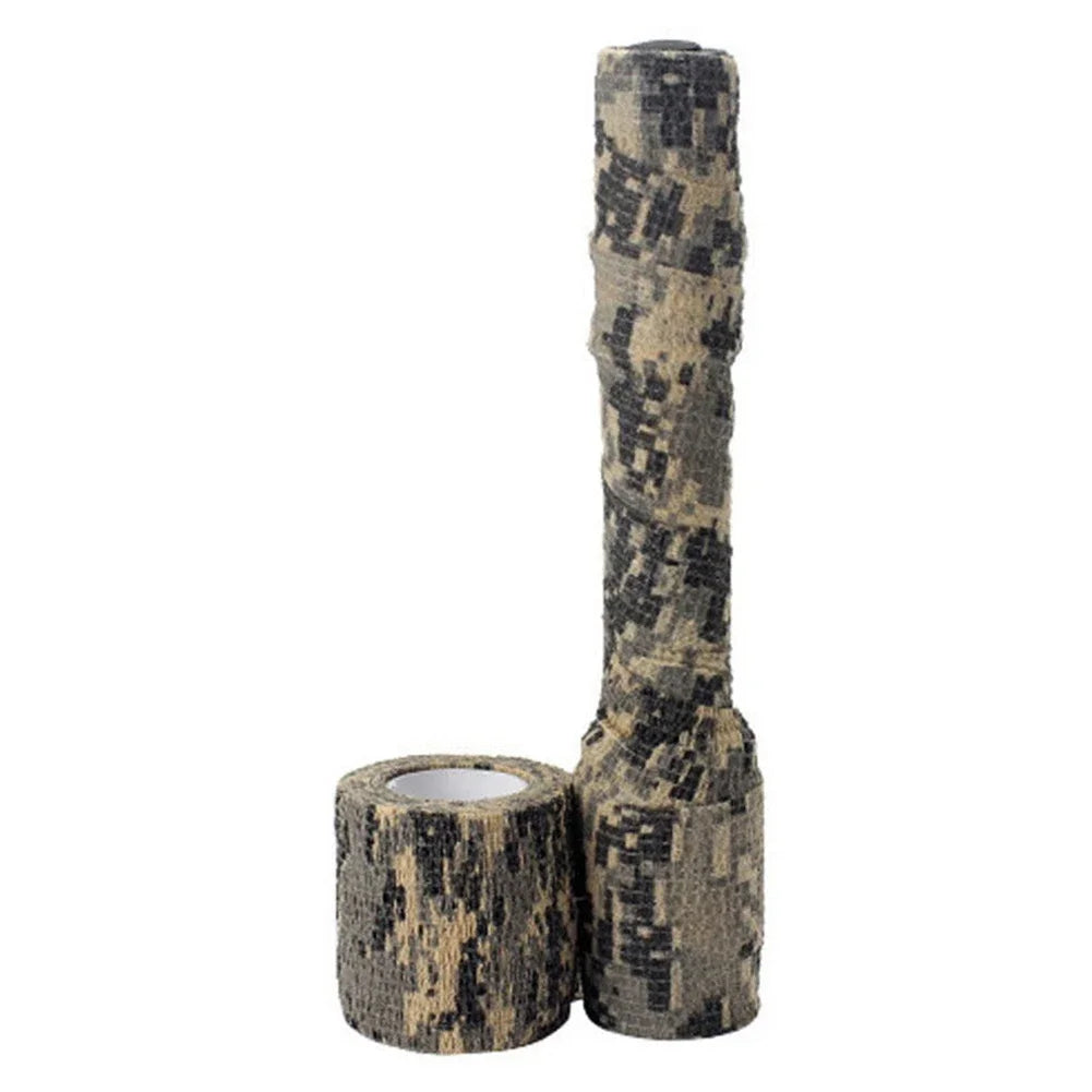 Elastic Wrap Tape  Adhesive Outdoor Hunting Camouflage Stealth Tape Waterproof Wrap Durable Self Adhesive Elastic Bandage