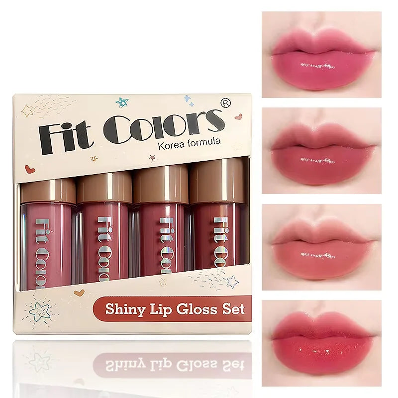 Velvet Matte Lip Gloss Set,Non-Stick Cup Lip Makeup ,Long-Lasting Fruit Scented Lip Tint,Smooth Lightweight Lip Glaze Stain S