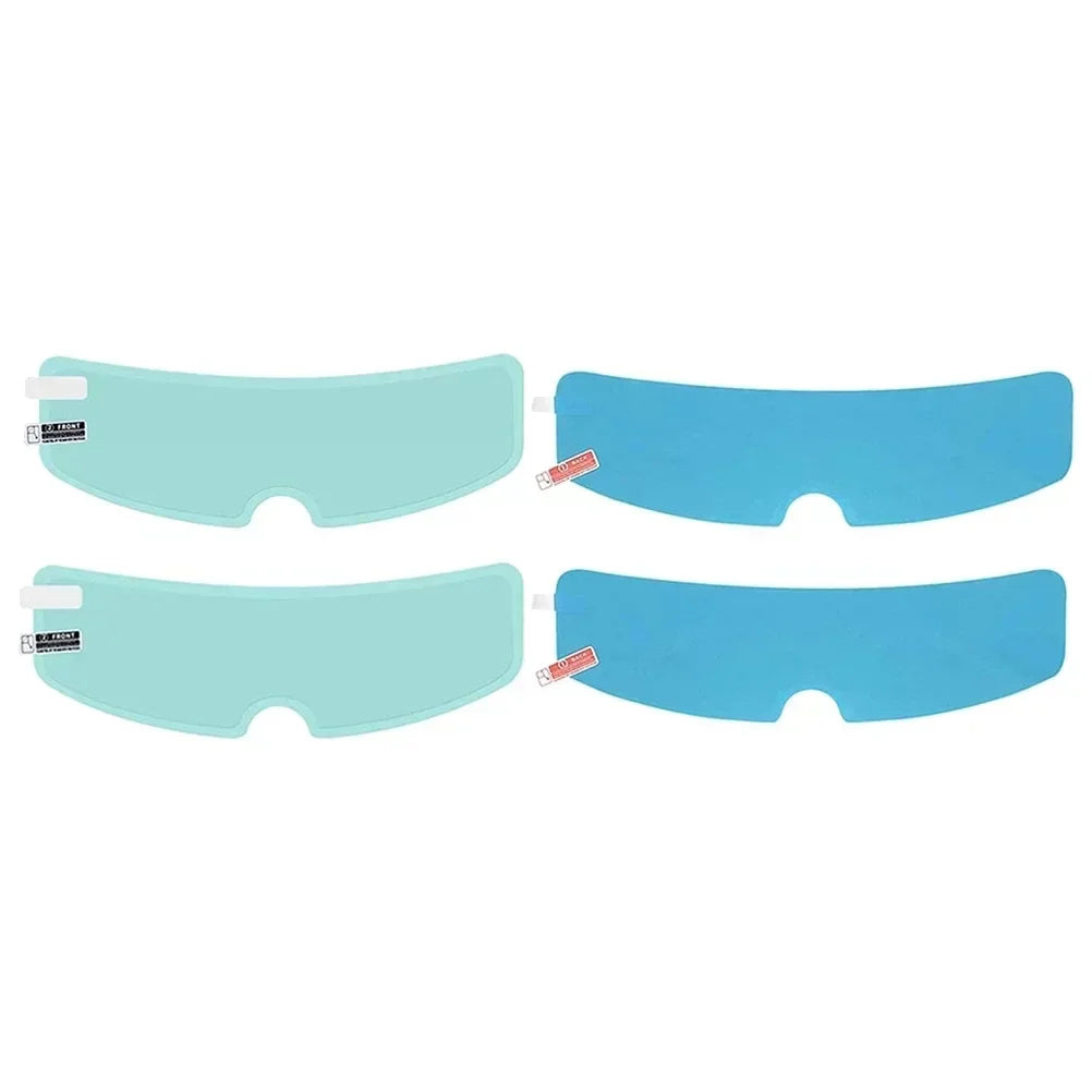 Crystal-Clear Motorcycle Helmet Anti-Fog Film Nano Rain-Repellent Night Day Riding Visor Shield Zero Distortion DIY Application