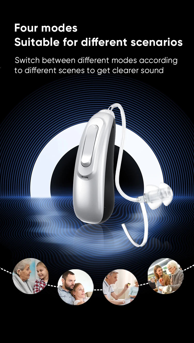 30 channel Bluetooth program Hearing Aid Rechargeable Sound Amplifie Wireless Digital Hearing Aid Severe Loss APP Adjustable