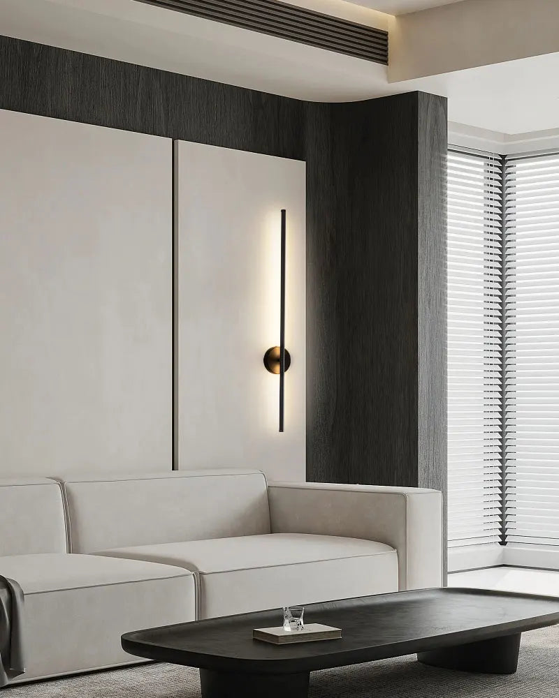 Nordic LED Wall Lights with Touch Dimmable Switch Black 40/55/60/80/100cm Interior LED Wall Lamps Wall Sconce Lighting Fixtures