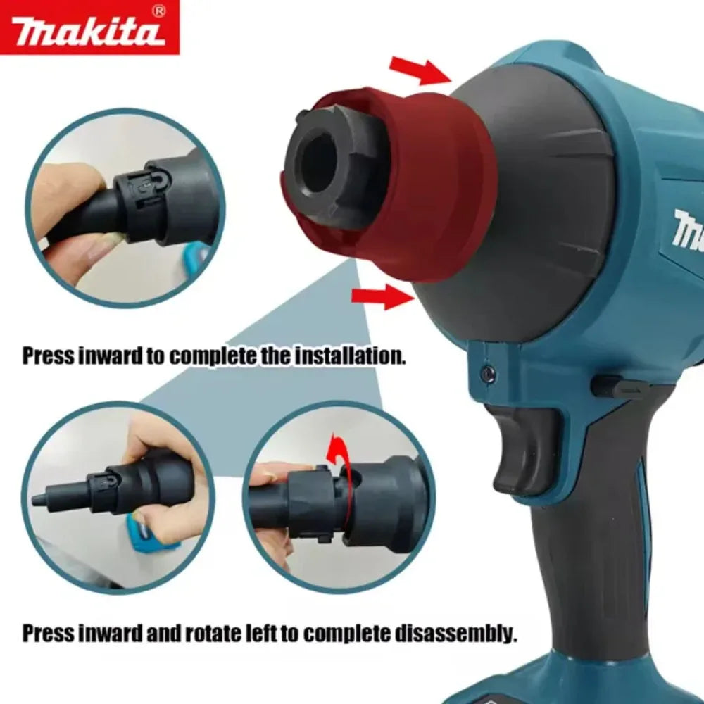 2026 New Makita DAS180 18V Cordless Air Duster, portable dust cleaner ideal for narrow gaps and dead corners cleaning