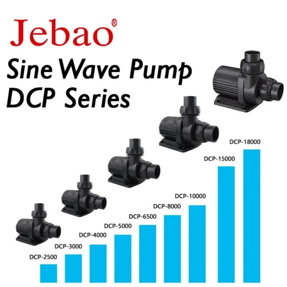 Jebao DCP Sine Wave DC Pump 2500-20000L/H Adjustable Flow Submersible Water Pump for Freshwater Saltwater Reef Tank Pond