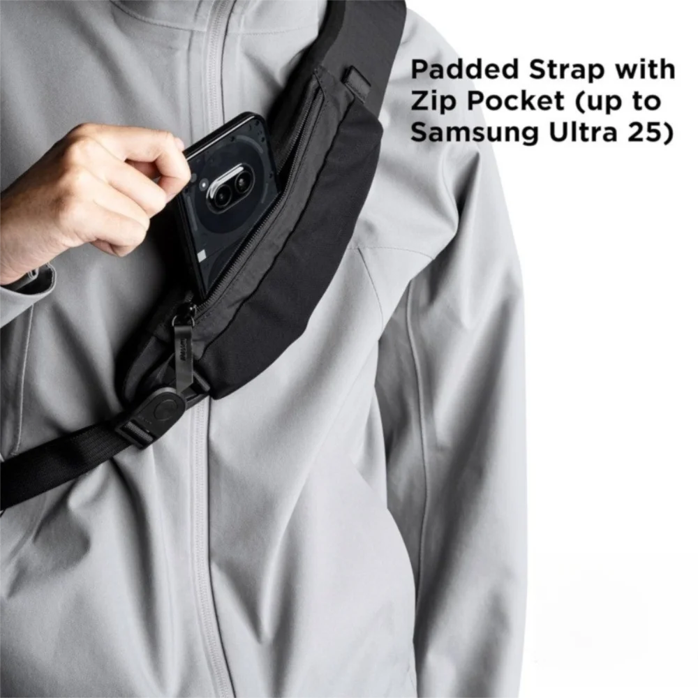 High Quality Simple Crossbody Bag Casual Solid Color Sling Backpack with Water Bottle Pocket Chest Bag Outdoor Sport