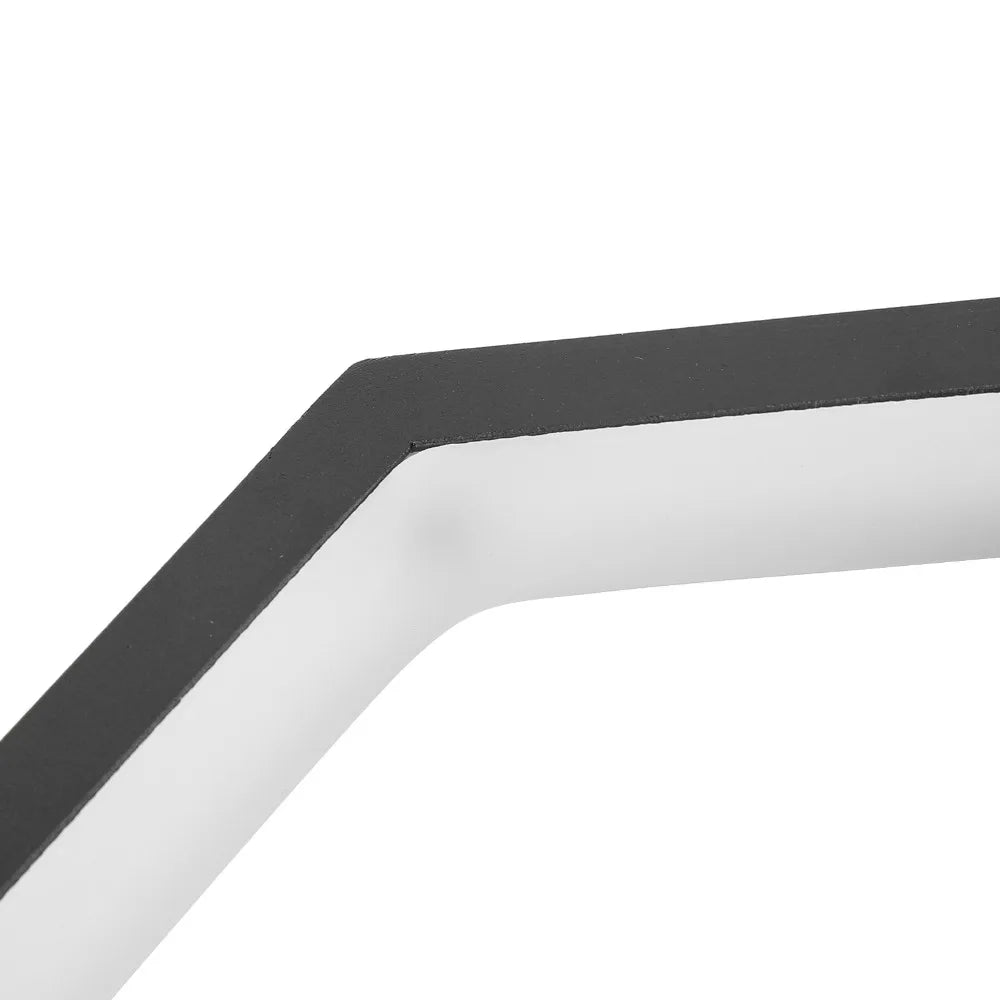 AC 85-265V LED Wall Lights 3 Color Temperature CRI 80 Wall Sconce Fixtures Black Line Design Metal Iron Art Wall Light Fixtures