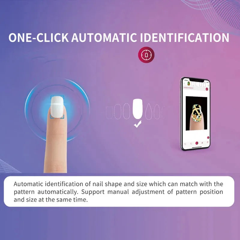 2026 O2nails X11 3D Smart Nail Printer, Portable Automatic Nail Art Printing Machine for Salon & Home DIY.