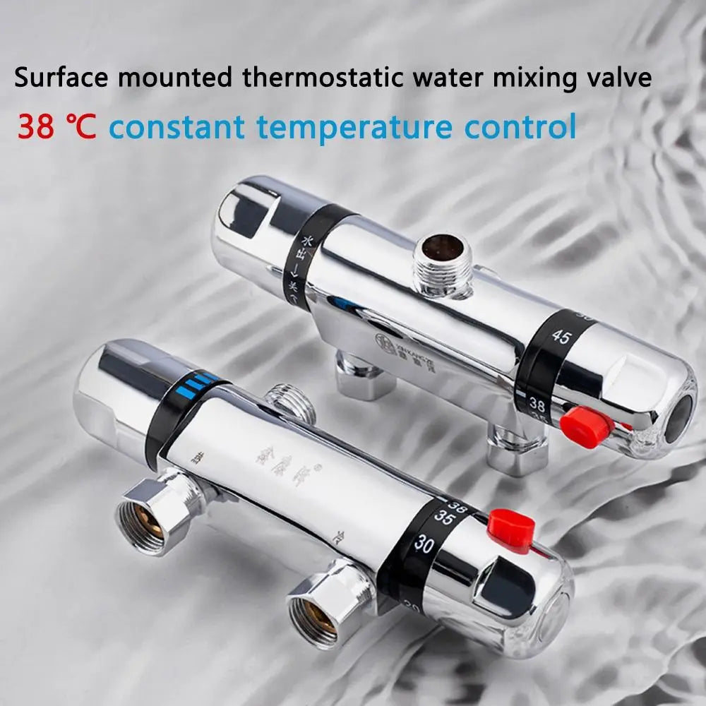 Home 1/2" Outlet Shower Valve Bathroom Accessories Exposed Bar Shower Mixer Bathroom Faucet Valve Tap