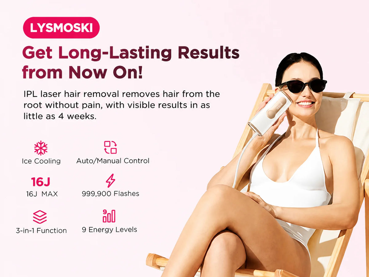IPL Hair Removal Device Ice-Cooling 3 in 1 Painless 16J Photoepilator Permanent Whole Body Facial Bilinis Leg Home Treament For Men and Women