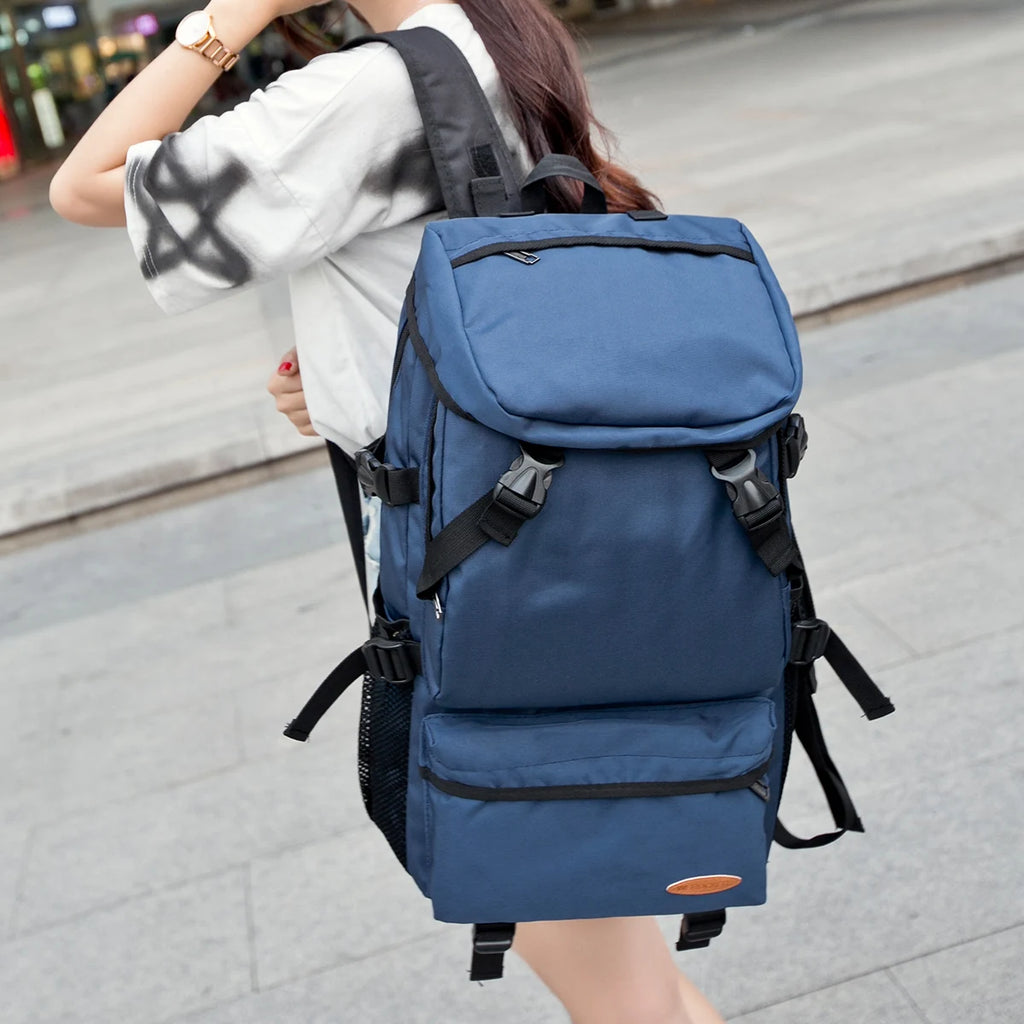 55L Outdoor Waterproof Large Capacity Oversized Hiking Bag Sport Climbing Travel Backpack for Men Women, Lightweight Luggage Bag