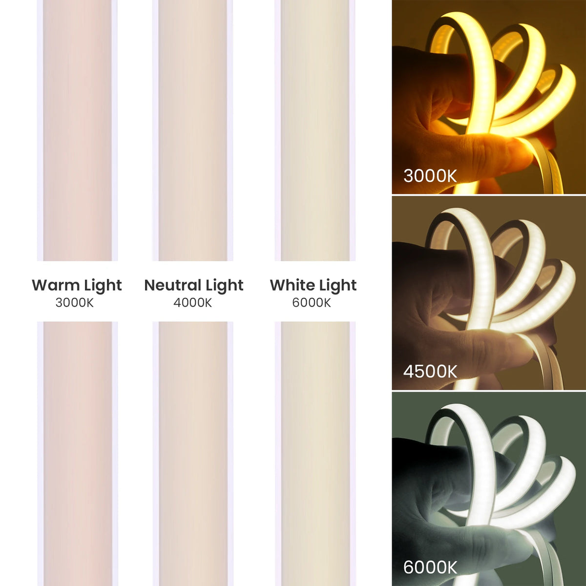 Waterproof COB Neon Led Strip Light 12V 24V 320LEDs/m Linear Lighting IP67 Flexible Ribbon RA90 High Density Home Garden Decor