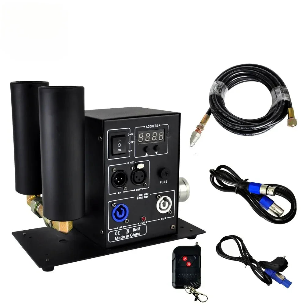 DMX CO2 Jet Machine with LCD & Remote Control, Carbon Dioxide Fog Effect for Stage Wedding