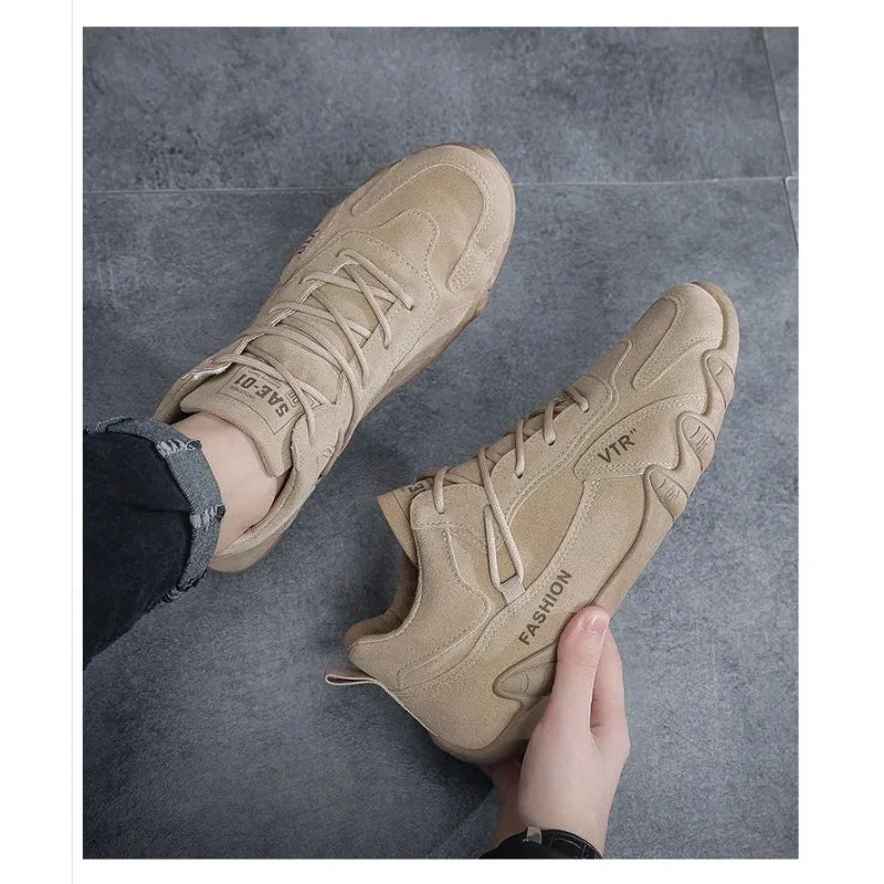 Outdoor walking flats skateboard sneakers men shoes breathable non slip work shoes for male fashion sneakers