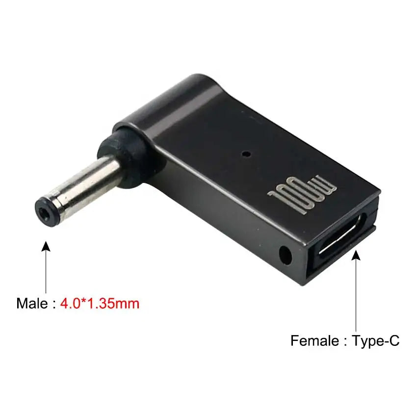 YuXi PD 100W USB Type C to Dc Power Jack Connector USB C to Universal Laptop Power Adapter Plug Converter for Asus Dell Lenovo
