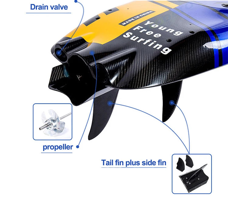 Waterplay Surfing Jet Surf Board Powered Petrol Gas Motorized Surfboard for Sale