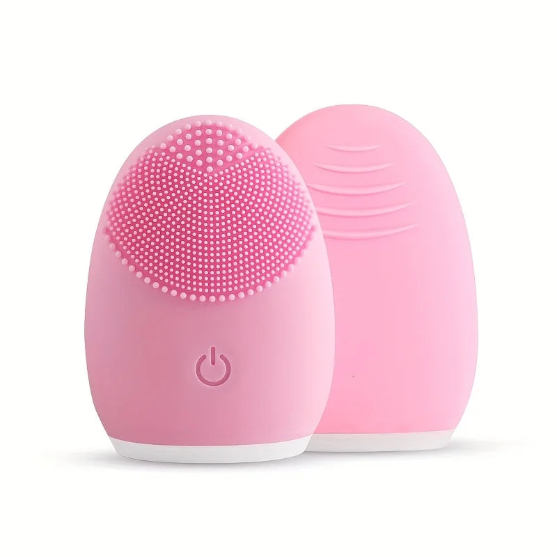 Electric Silicone Facial Cleanser Massager Skincare Massage Tool Beauty Machine Vibration Cleaning Of Pores Self Provided Batter
