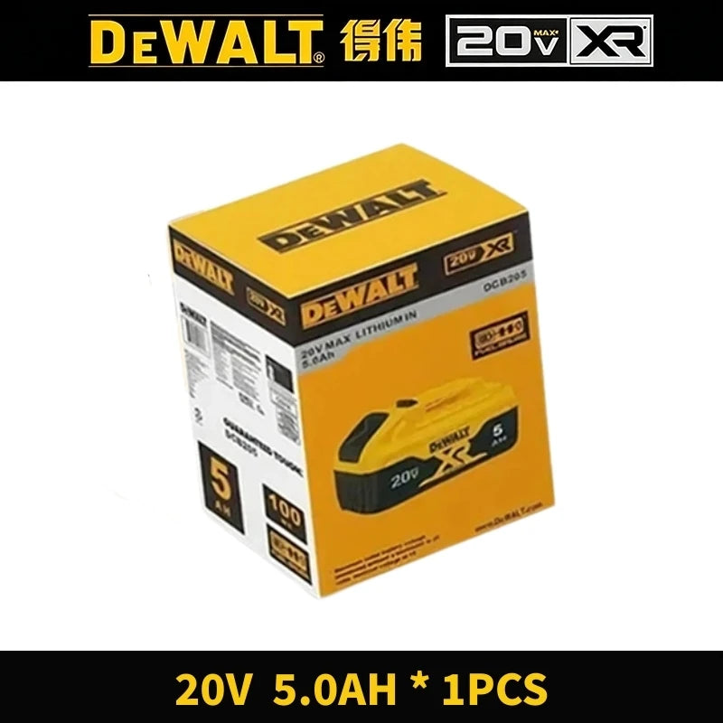 100% Genuine Dewalt 20V Battery, 2AH 5AH 6AH Rechargeable Lithium Ion Battery, Dewalt DCB200 Power Tool Replacement Battery