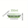 1/4pcs Collapsible Silicone Food Storage Container Stackable Space Saving Lunch Box Microwaveable Foldable Kitchen Accessories