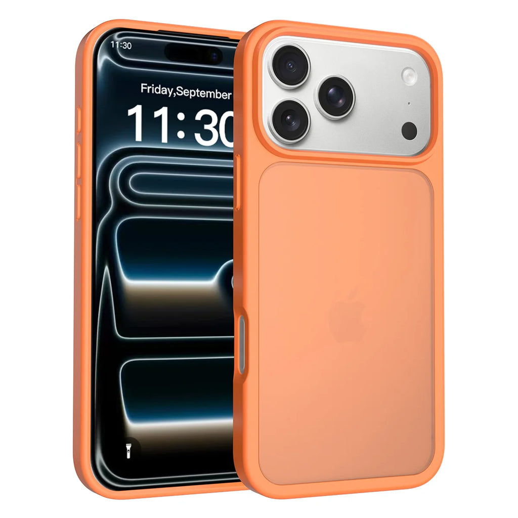 Matte Case for iPhone 17 Pro Max Air 17E 16E 16 Plus 15 14 13 12 17Pro Shockproof Protective Hard Back Slim Frosted Phone Cover