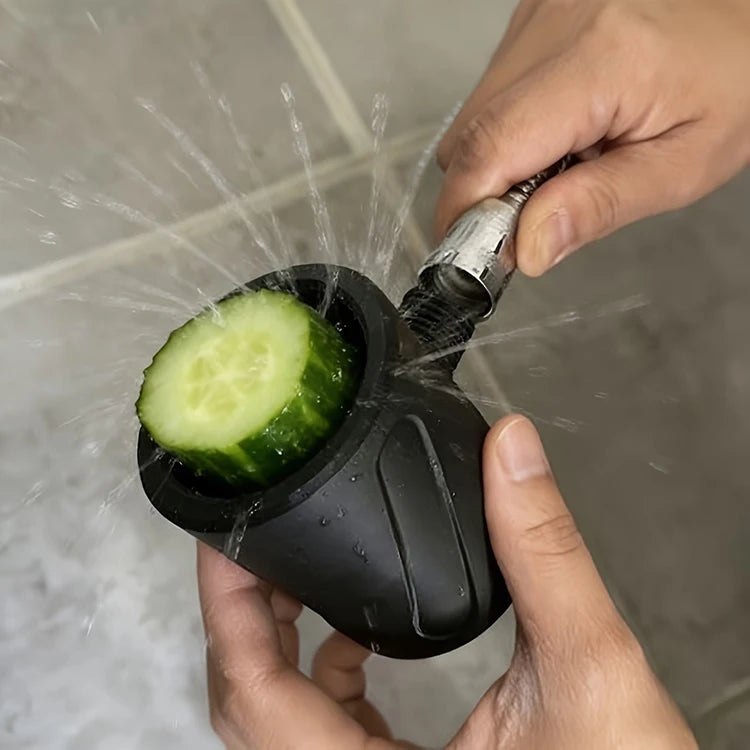 Men Shower Nozzle High Pressure Spiral Nozzle Pet Dog Cat Foot Wash Tool Circular Flushing Massage Sprayer Bathroom Shower Head
