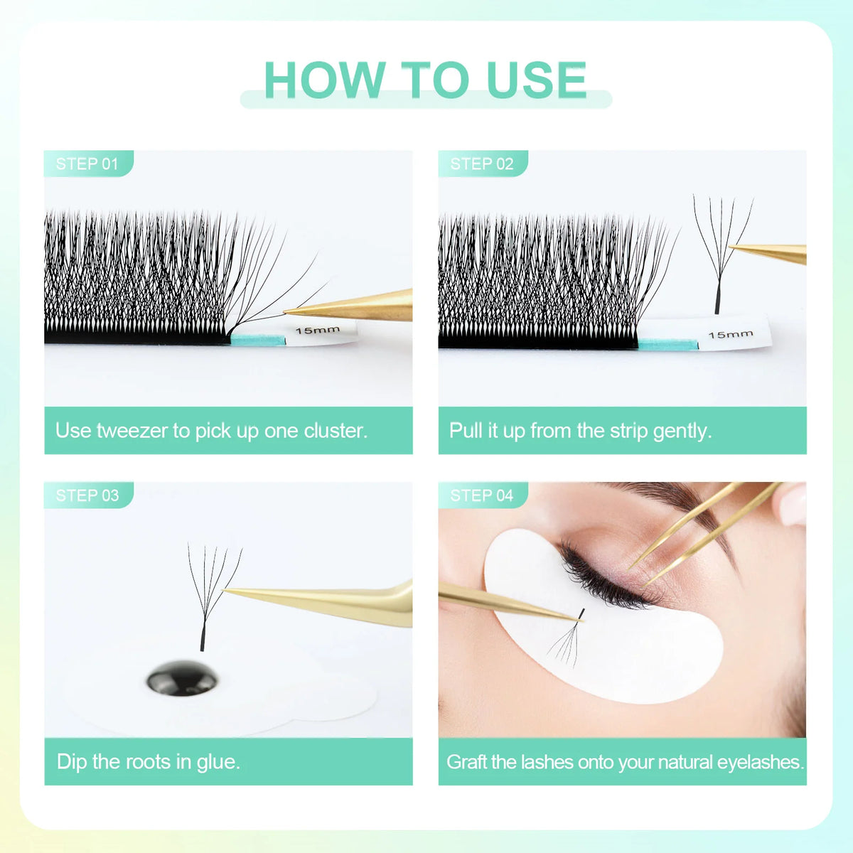 NAGARAKU Automatic Flowering W Shape Bloom 3D 4D 5D 6D 7D 8D Premade Fans Speed Eyelash Extensions Natural Soft Light Full Dense