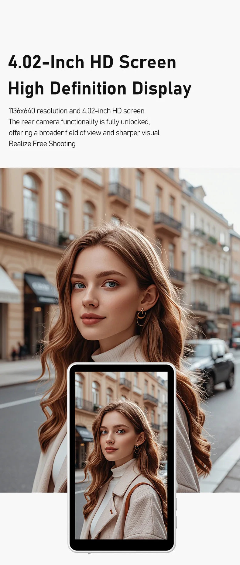 Smartphone Magnetic Monitor Screen Projector Phone Rear Camera Selfie For Vlog Live Stream Video Recording For Android iPhone