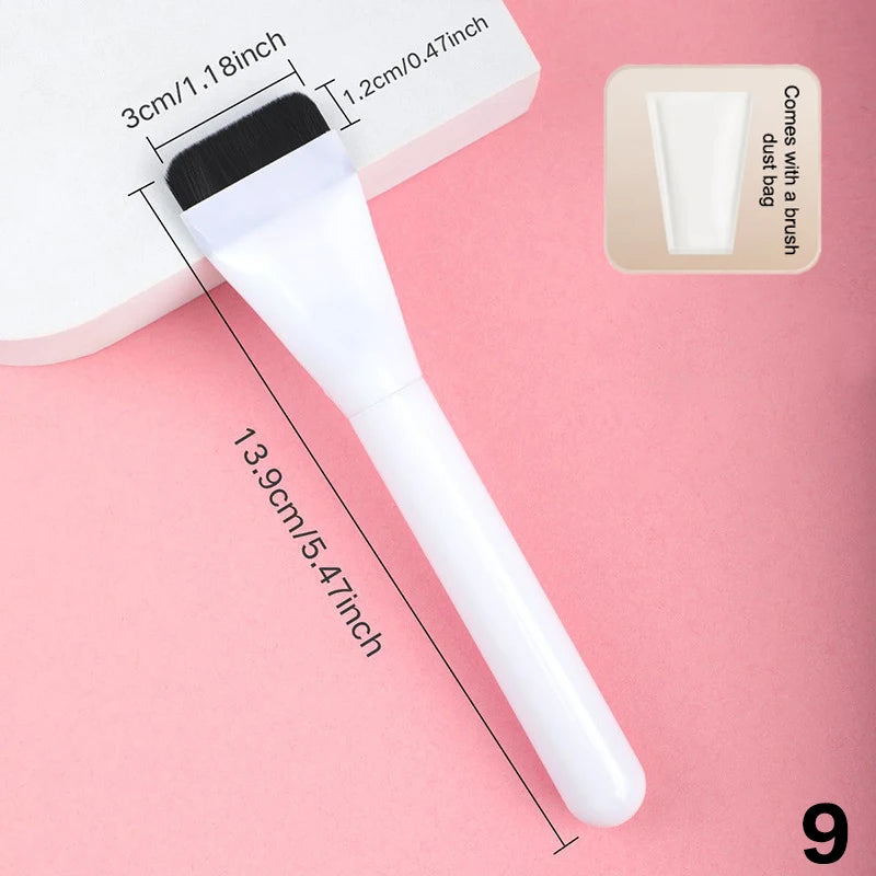 Ultra Thin Foundation Brush Lightweight Face Contour Brush Flat Contour Brush Foundation Cream Makeup Brushes Beauty