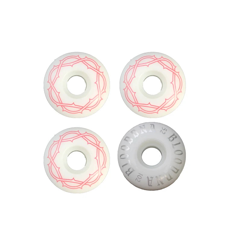 4Pcs Skateboard Wheels With bearing complete PU Skateboard Parts 52mm*30mm Wheels 95A skateboard for riding