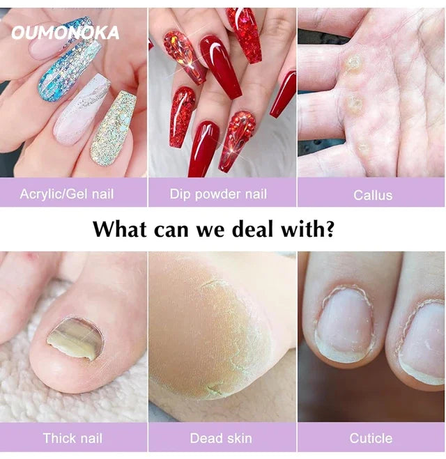 Professional Nail Drill and Equipment Tools Kit Nail Sander Manicure Cutter Machine Bits Art Supplies Set Electric Nail Grinder