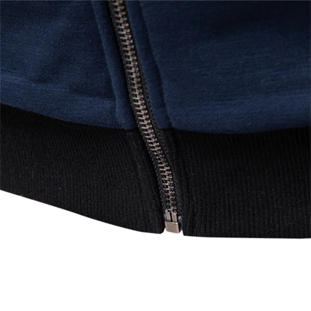 AIOPESON Baseball  Jacket Men Cotton Solid Color Thicken Warm Autumn Winter Casual Sportswear High Quality Zipper Jacket Male