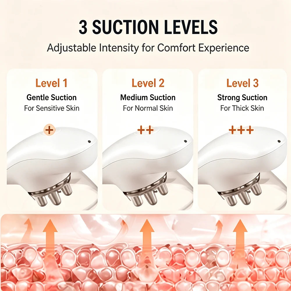 EMS Body Face Suction Massager Vacuum Anti Cellulite Slimming Device Microcurrent Beauty Machine Portable Rechargeable