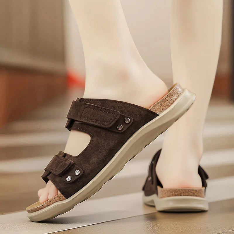 Sandals Breathable Soft Flat Shoes Men Slippers Breathable Casual Shoes for Men Beach Sandals Summer Fashion Shoes Luxury