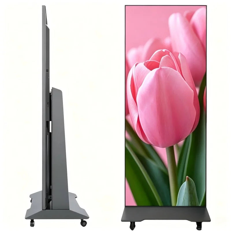 P1.25 P1.6 P1.8 4G Control Floor Standing Panel Mall Indoor Advertising Poster Wall