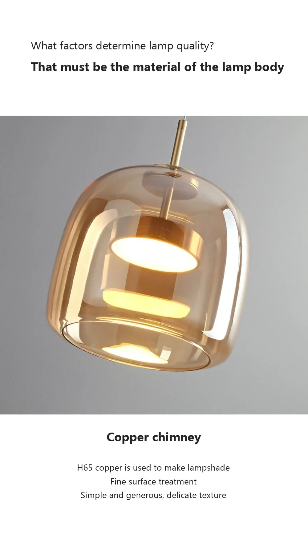 Modern Glass Pendant Light luxury Deco Nordic Led Hanging Light Fixtures  Modern Luminaire Suspension lamp