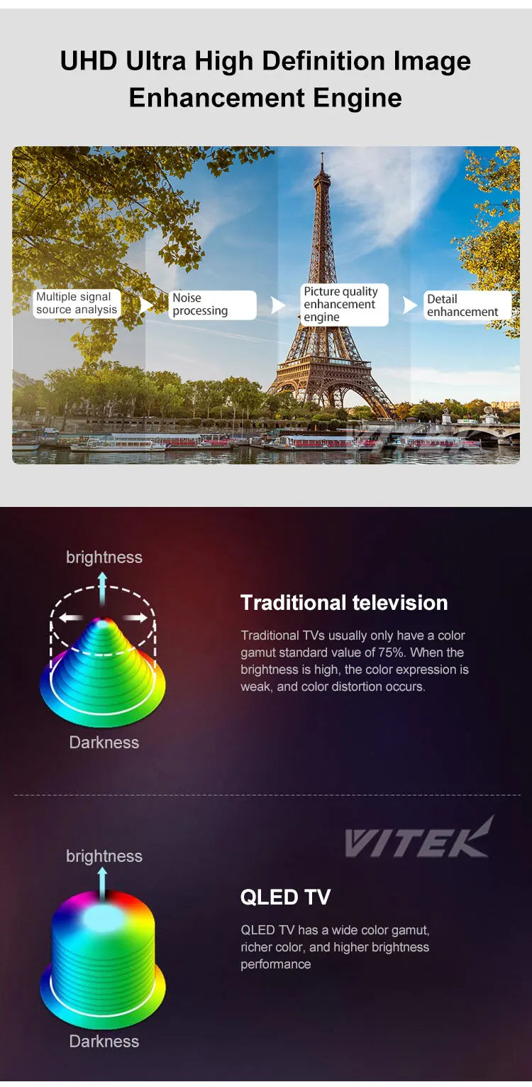 Frameless Big Screen Smart Television UHD High Quality Outdoor Protective Case 75 Inch TV Advertising Online TV Android