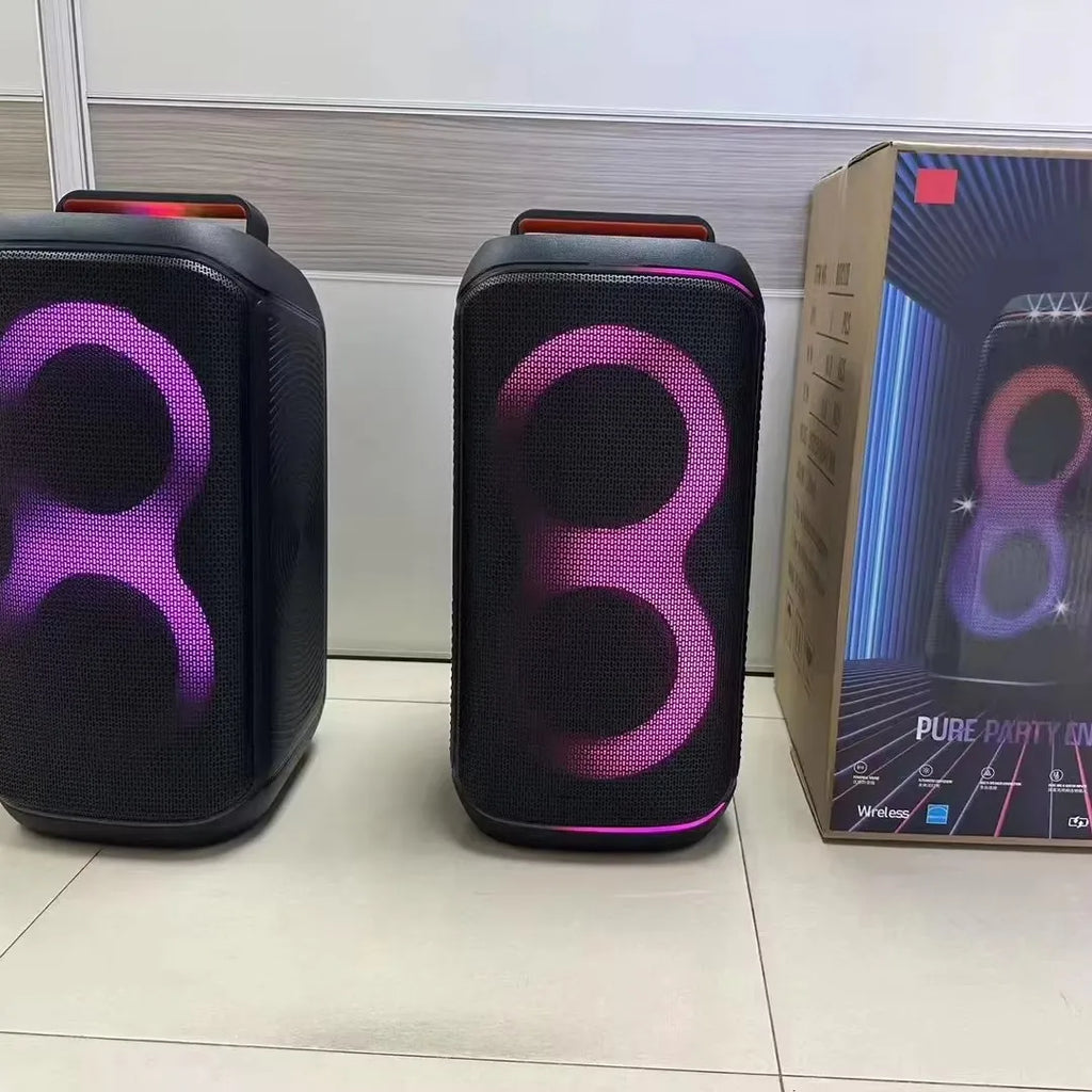BOX120 Four-speaker Super Power Speaker Outdoor Portable Square Dance RGB Card Multi-function Speaker